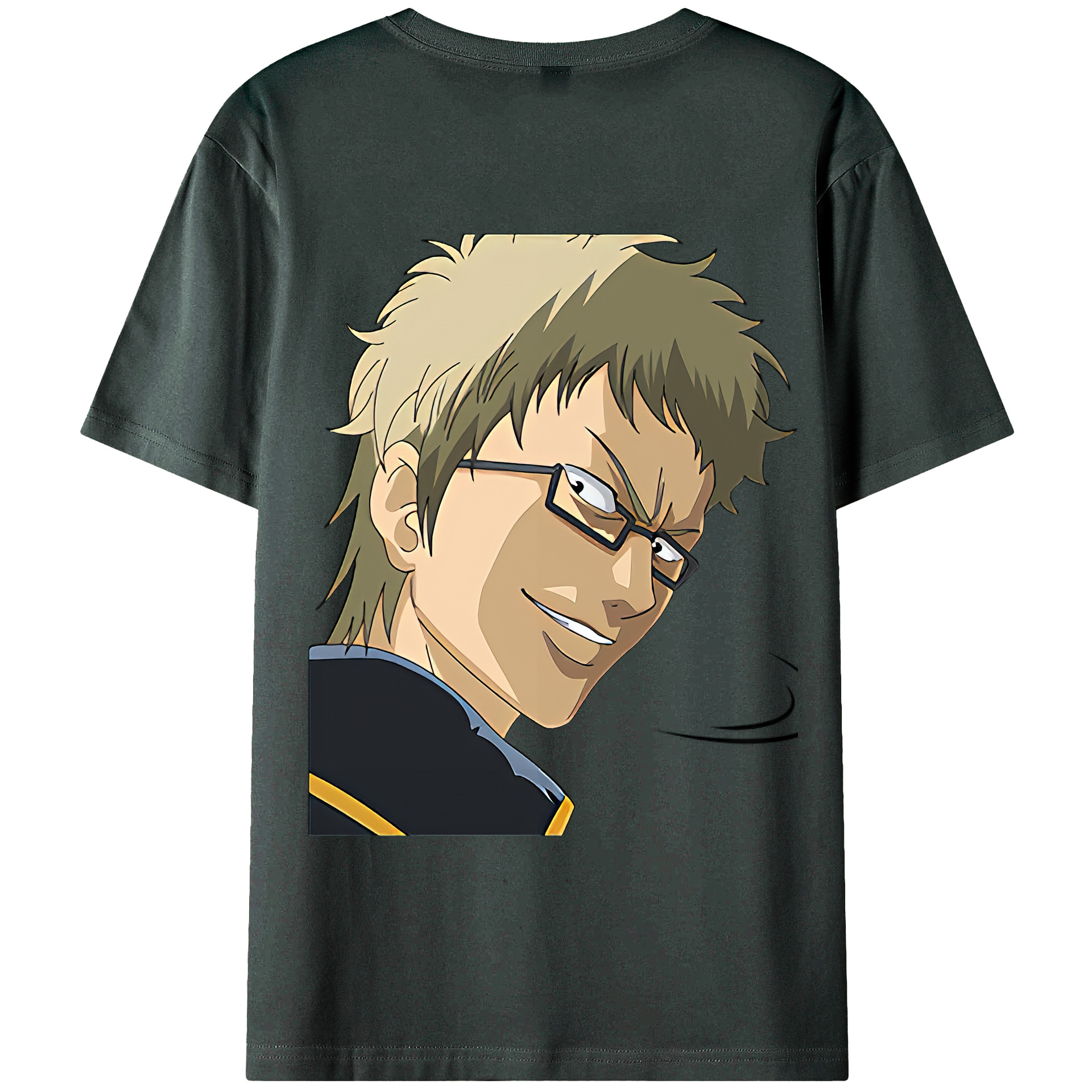 （画像用） ぎんたま 坂田銀時（さかたぎんとき） 神楽 志村新八（しむら しんぱち） GINTAMA Sakata Gintoki Kagura Shimura Shinpachi 綿100％ メンズ半袖Tシャツ（バックプリント） 通気性